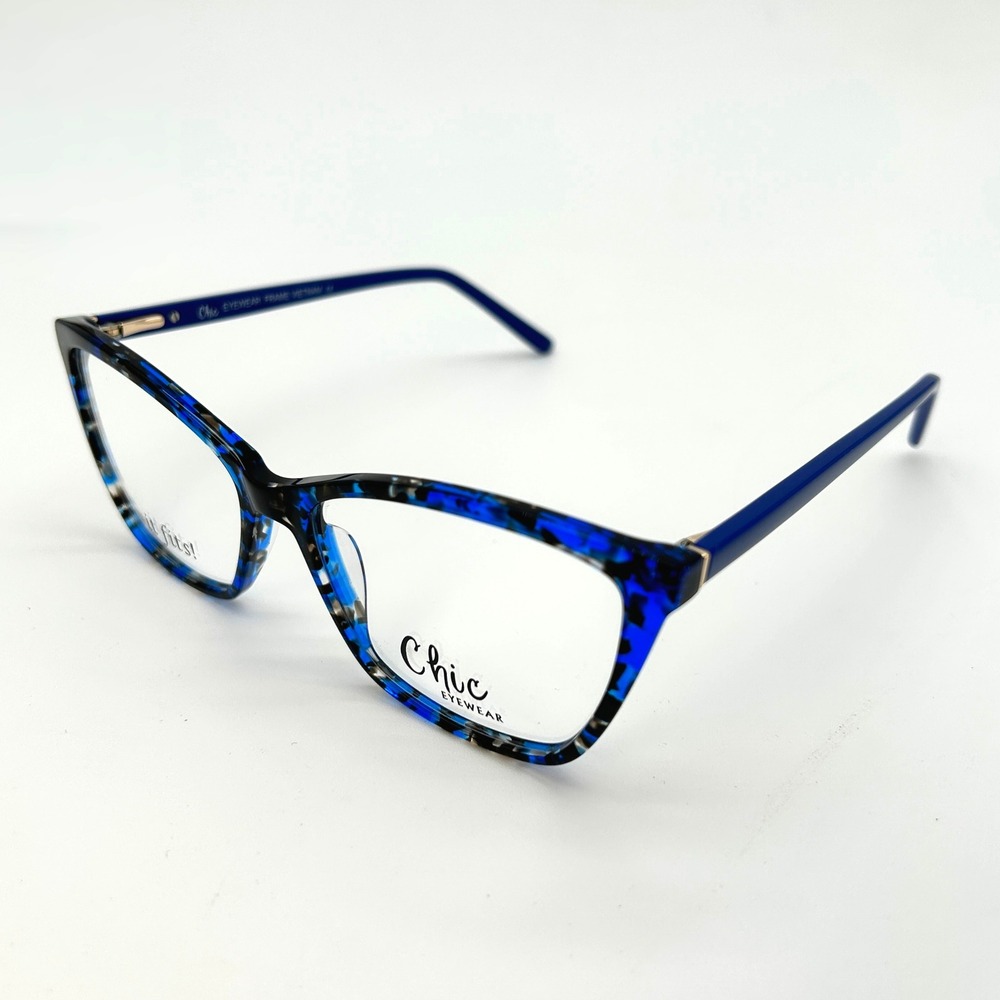 Womens Eyeglasses Frames Chic Eyewear Gracie Size 57-16-145 Blue Tortoise NEW